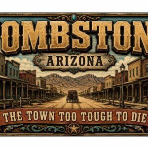 Tombstone Arizona Town Too Tough to Die License Plate